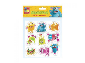 Гра з м'якими наклейками Монстри, Vladi Toys