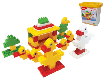 Конструктор сюжетний Каченята, 108 елементів, у пластиковому боксі, Doloni Toys