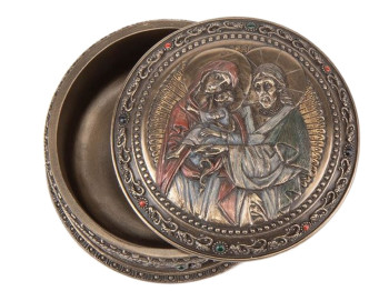 Шкатулка Святое семейство 10х5 см, Veronese 75896A4