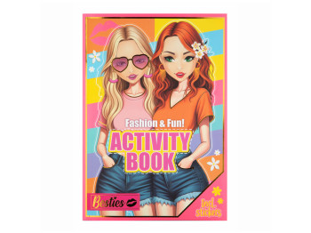 Книга для творчества Мода и развлечения с наклейками, Besties 990201