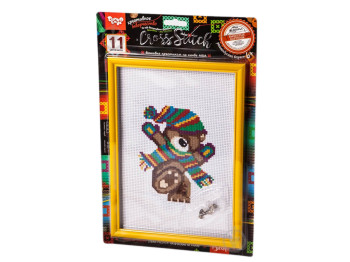 Набор креативного творчества Вышивка крестиком на канве CROSS STITCH, Danko Toys