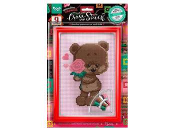 Набор креативного творчества Вышивка крестиком на канве CROSS STITCH, Danko Toys