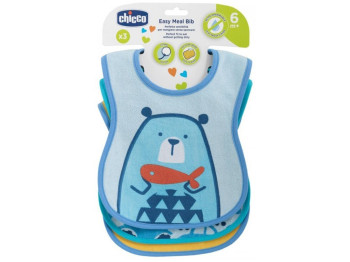 Набор слюнявчиков Weaning Bib 3 шт, Chicco