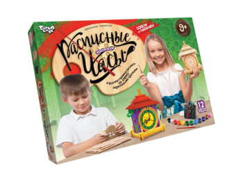 Набор креативного творчества Расписные Часы конструктор, Danko Toys
