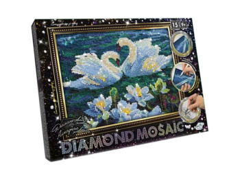 Креативна творчість Діамантовий живопис DIAMOND MOSAIC малий, Danko Toys