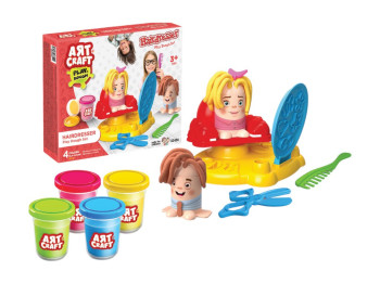 Масса для лепки парикмахерская Hairdresser, 4 цвета, с аксессуарами, ART CRAFT