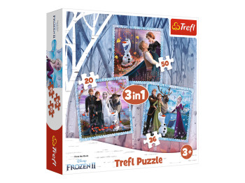 Пазл 3 в 1 Trefl Frozen 2 Ледяное сердце