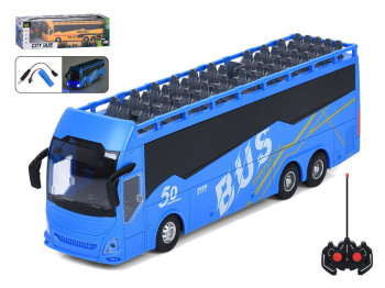 Автобус 197-5-6 радик., акум, 30см, 1:24, светло, резин. колеса,USB заряд.,2 цвета,в кор.,43-13-10см