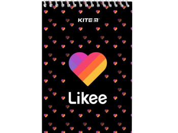 Блокнот на спіралі А6, 48 аркушів, Likee, Kite