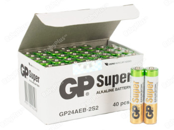 Батарейка алкалінова GP Super Alkaline, 1.5V, AAA, LR03 (ціна за спайку 2шт) 4891199006494