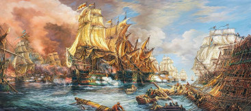 Пазли Битва на море, 600 елементів, Castorland