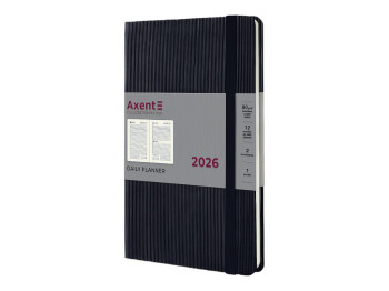 Ежедневник Axent Partner Lines 2026, А5, черный