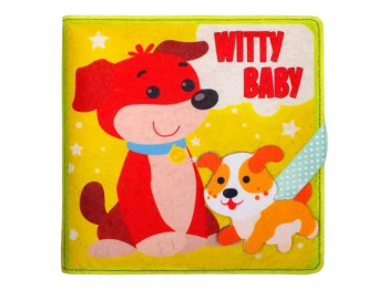 Мягкая книга из фетра "Witty Baby?", на английском языке, 6+ месяцев, Книжковий Хмарочос