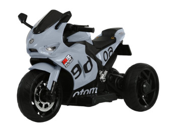 Електромотоцикл дитячий M 6265EL-11, сірий, зі світлом, музикою та Bluetooth, Bambi Racer