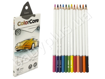 Карандаши 12 цветов шестигранные ColorCore. Marco 3000-12-A
