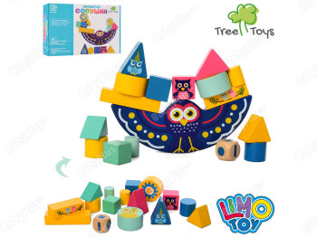 Деревянная игрушка Балансир Совушка. Tree Toys MD 2879