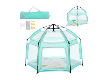 Палатка автоматическая MR 1512 Dusty Green 146×127×110 см, вход на молнии, BabyToys