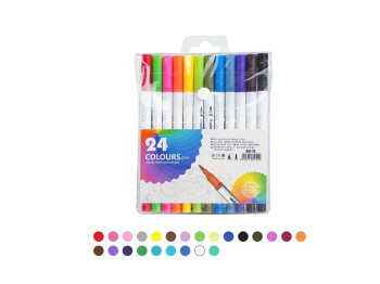 Маркер-ручка двухсторонняя Rainbow 24 цветов