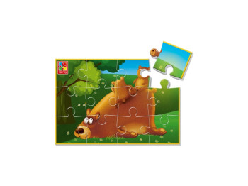 М'які пазли А5 Ведмедики, 12 елементів, Vladi Toys
