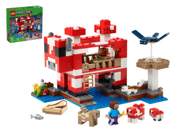 Конструктор LEGO Minecraft Грибний будинок, 272 деталі