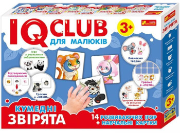 Учебные пазлы. Забавные зверьки. IQ-club для детей. Ranok Creative 13203008У