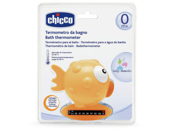Іграшка-термометр для вимірювання температури води Рибка жовтий. Chicco 06564.00