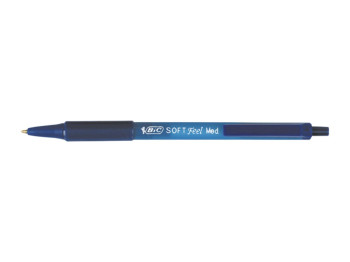 Ручка кулькова BIC Soft Clic Grip синя, автоматична, 0.8 мм