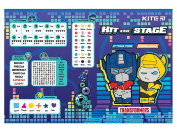 Подкладка настольная Kite Transformers TF22-207, 42,5x29см