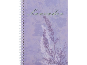 Блокнот в клетку на спирали А5. 80 листов. Lavender 3. Axent 8033-3-A