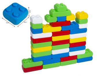 Конструктор великі блоки Mega Brick Bamsic №1, 25,5 см, великі деталі, BAMSIC