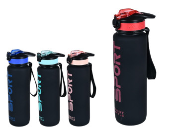 Бутылка-поилка Sport, 1 л, пластик, R99279, 4 цвета