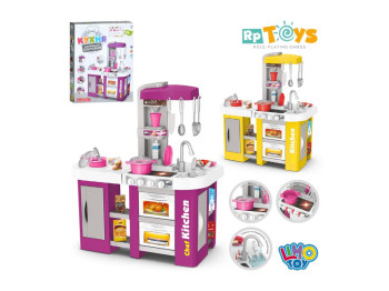 Ігрова кухня зі звуком 922-47-47A, 72,5 см, світло та вода, інтерактивна, Limo Toy