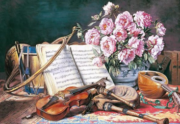 Пазли Музичний натюрморт, 2000 елементів, Castorland