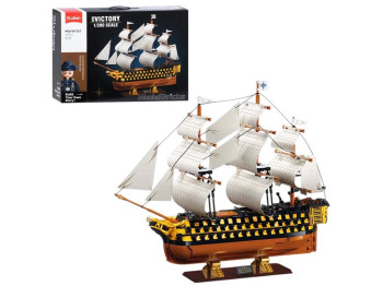 Конструктор SLUBAN M38-B1552, корабель Victory, 1075 деталей, масштаб 1:200
