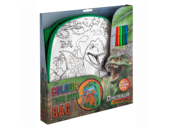 Рюкзак-розмальовка з фломастерами Dinosaur Expedition, Moxy 990192