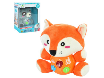 Игрушка Мягкая Животное, звук, свет, 2 вида (цена за 1шт)