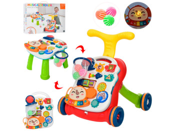 Каталка-ходунки 2в1. Musical Stroller N6038A