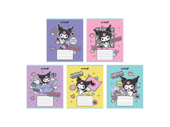 Зошит у лінію 18 аркушів, Kuromi (ціна за 1шт)