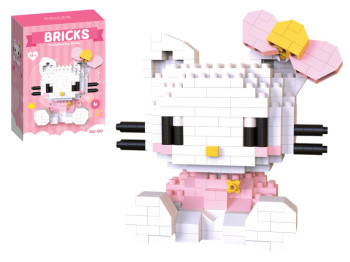 Конструктор фігурка hello kitty, 7.5 см, піксельна збірка