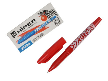Ручка гелева червона самостираюча Пиши-стирай Zebra. Hiper HG-220