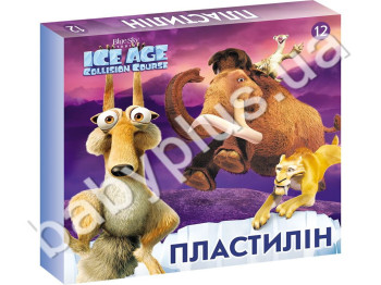 Пластилин Ice Age (12 цветов, 210 гр,)
