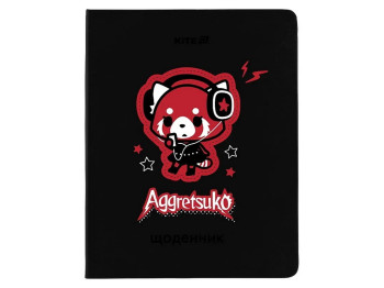 Щоденник шкільний, тверда обкл. PU, Aggretsuko, Kite AR25-264