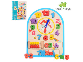 Деревянная игрушка Часы. Tree Toys MD 1050