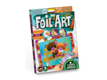 Набір для творчості Аплікація кольоровою фольгою Foil art, Danko Toys
