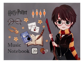 Тетрадь для нот Kite Harry Potter HP26-405, A5, 20 листов