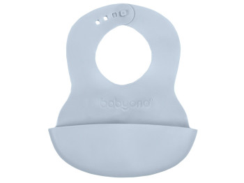 Слюнявчик мягкий, мятный, 32x23 см, TPE, от 6 мес, 835/03, BabyOno