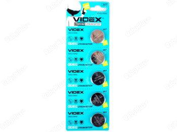 Батарейка літієва Videx CR2032 3V, CR2032/5004LC  (ціна за лист 5шт) 4820118291109