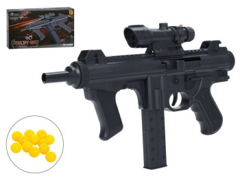 Игрушечный автомат Airsoft Gun с пластиковыми шарами, прицелом и лазером, 28 см
