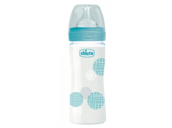 Бутылочка стеклянная Well-Being Physio 240 мл, Chicco