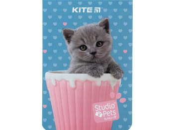 Блокнот в клетку 7х10,5 см. 48 листов. Studio Pets. Kite SP23-224